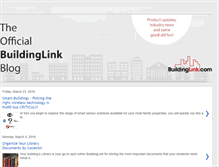 Tablet Screenshot of buildinglinkblog.com